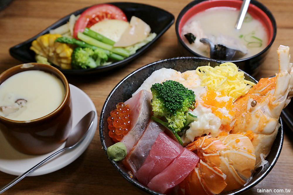 台南美食,日本料理,台南日本料理,龍蝦海鮮丼,定食,生魚片