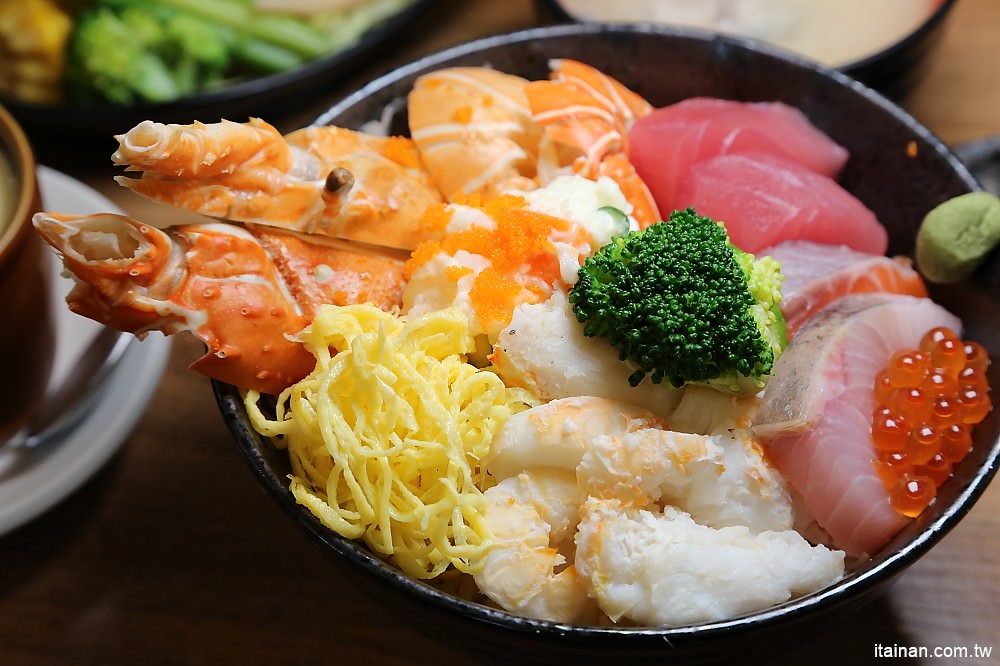 台南美食,日本料理,台南日本料理,龍蝦海鮮丼,定食,生魚片