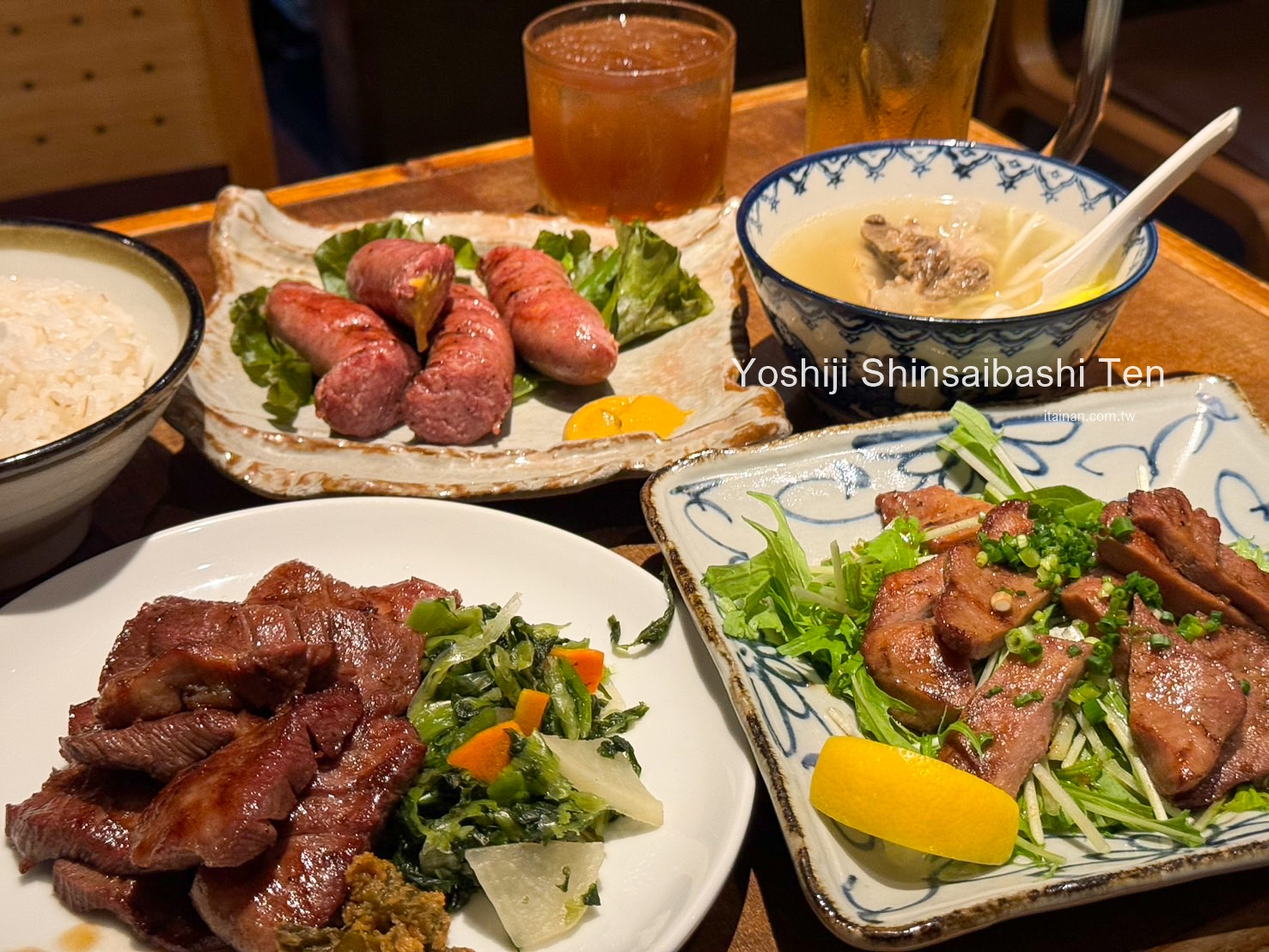 大阪美食｜大阪必吃神級美味!直火炭烤厚牛舌「牛たん炭火焼 吉次心齋橋店」大阪心齋橋美食｜有中文菜單｜大阪自由行｜心齋橋駅｜ 吉次．牛舌炭火燒心齋橋店